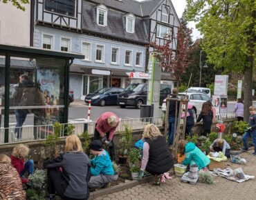 2024 Pflanzaktion auf dem Schulhof